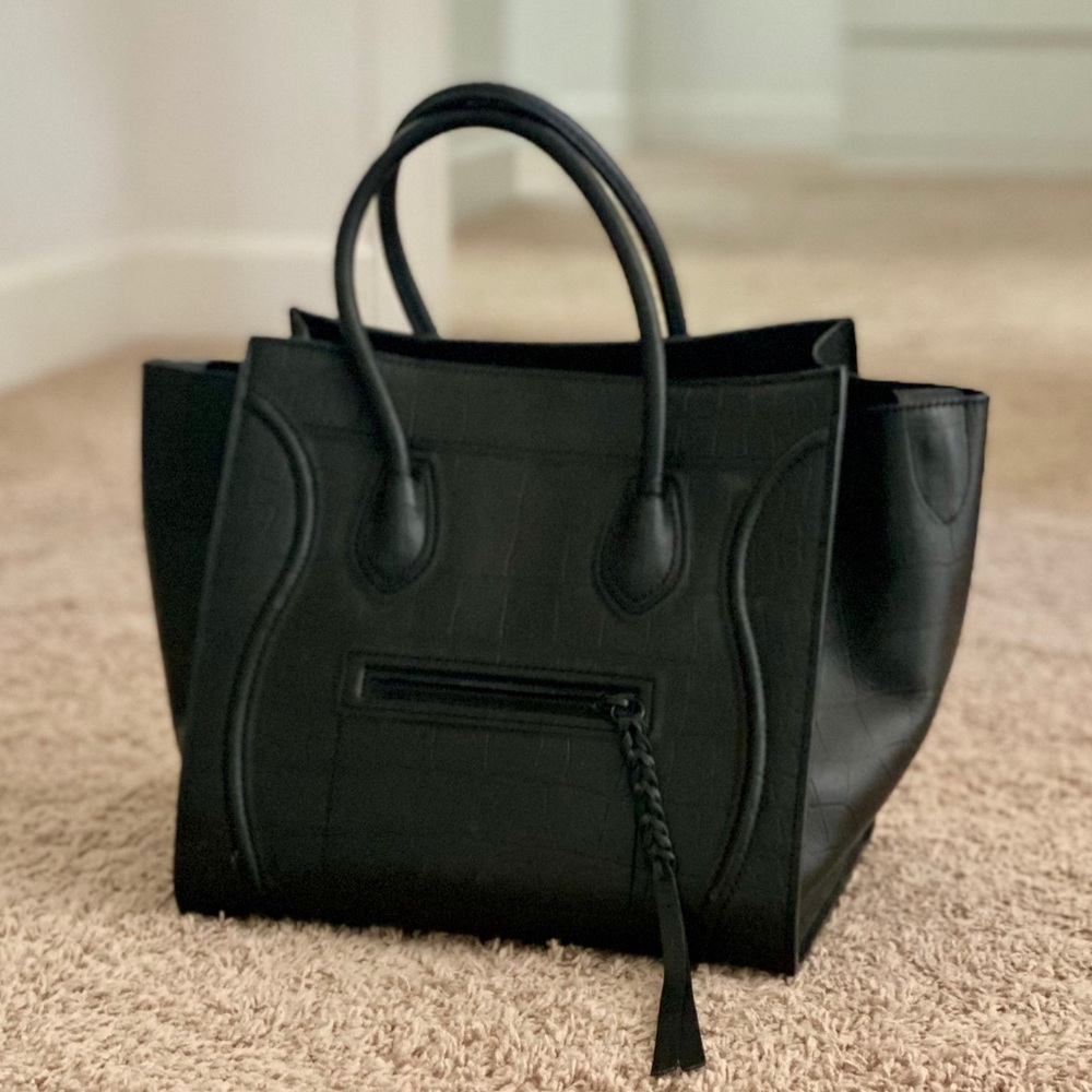 Celine Croc Embossed Phantom *EXCELLENT CONDITION AUTHENTIC